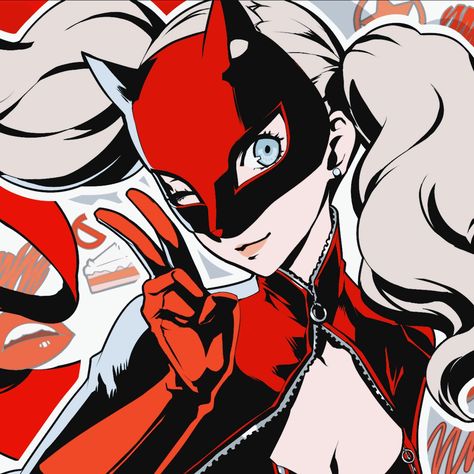 Persona 5, Persona, Mask, Feel Free, Red, Hair