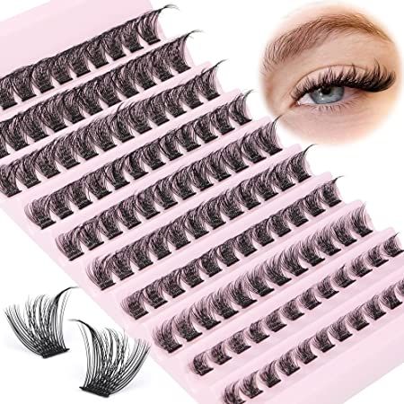 Lash Clusters 120pcs Cluster Lashes 8-16mm Wispy Individual Lashes Extensions Natural Look Lashes D Curl Fluffy Cluster Lashes DIY Eyelash Extension by Focipeysa Lashes Extensions Natural, Lash Clusters Extensions, Business Ideas For Women Startups, Individual Lash Extensions, Wispy Eyelashes, Lashes Extensions, Eyelash Brands, Cluster Eyelashes, Lash Clusters