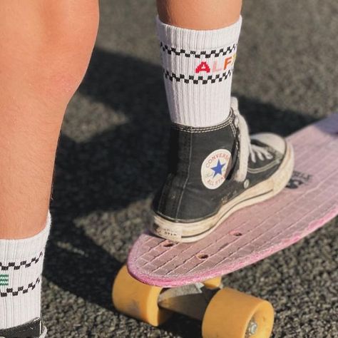 Alfie - Iconic Aussie Kids’ Wear & Matching Adults on Instagram: "🏁 socks for skateboarding 🛹" Skate Socks, Checkered Socks, Sock Design, Warm Fabric, Just Chilling, Dog Socks, Mad Dog, Skateboarder, Converse Sneakers