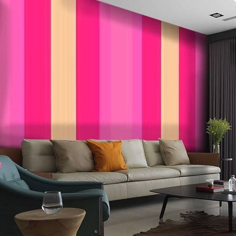 vertical motion lines skin hot pink and neon fuchsia colors abstract PVC Wallpaper Removable Self-Adhesive Contact Paper Peel and Stick Waterproof Wallpaper Indoor Decoration Living Room TV Backdrop - Amazon.com Hot Pink Feature Wall, Fucsia Wallpaper For Salon, Hot Pink Peel And Stick Wallpaper, Motion Lines, Pink Zebra Wallpaper For Bedroom, Tv Backdrop, Waterproof Wallpaper, Pink And Purple Peel And Stick Wallpaper, Indoor Decoration