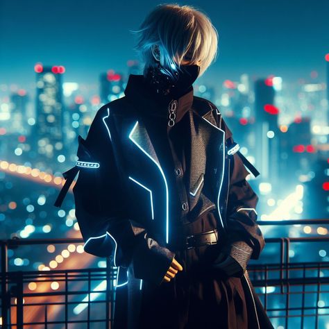 #ai #aigenerated #cyberpunk #neon #anime Cyberpunk Aesthetic Character, Cyberpunk Oc Art Male, Neon Cyberpunk Aesthetic Outfit, Cyberpunk Aesthetic Outfit Male, Cyberpunk Outfit Men, Cyberpunk Outfit Aesthetic, Cyberpunk Fashion Male, Cyberpunk Style Outfit, Cyberpunk Outfit Male