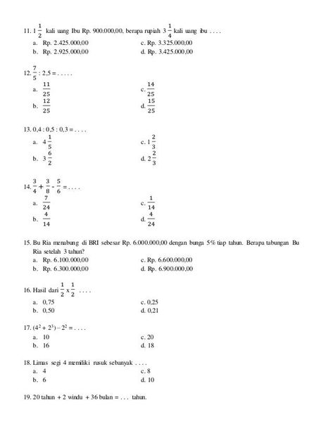 Soal Olimpiade Mtk Sd Check more at https://soaljawab.my.id/10220/soal-olimpiade-mtk-sd/