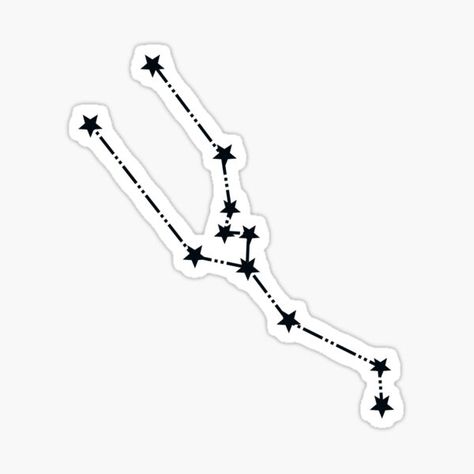 https://www.redbubble.com/i/sticker/Taurus-Zodiac-Constellation-by-AceTayYay/68995630.EJUG5 Taurus Stickers Aesthetic, Taurus Stickers, Taurus Star Constellation, Taurus Zodiac Constellation, Taurus Design, Taurus Aesthetic, Taurus Star Sign, Star Constellations, Zodiac Constellations