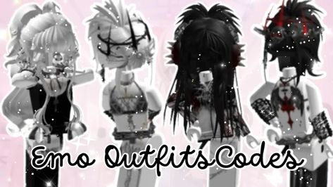 Emo Boys Outfits, Outfit Codes For Brookhaven, Roblox Berry Avenue Outfit Codes, Berry Avenue Outfit Codes, Emo Outfit Ideas, Emo Outfit, Roblox Emo Outfits, Rose Choker, Bunny Bags