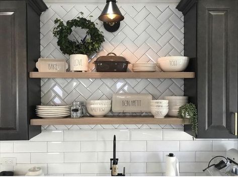 Floating shelves over sink Floating Shelves Above Kitchen Sink, Above Kitchen Sink No Window, Shelves Over Kitchen Sink, Above Kitchen Sink Ideas, Above Sink Shelf, Kitchen Sink No Window, Kitchen Sink With No Window, Sink With No Window, Shelves Above Sink