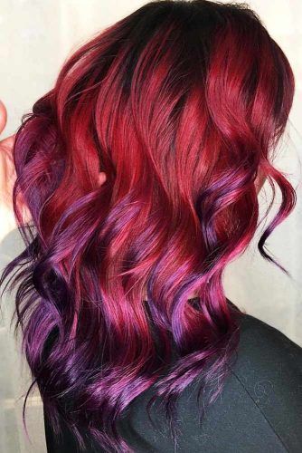 Red And Purple Hair, Shades Of Burgundy Hair, Hair Color 2017, Pastel Pink Hair Color, Natural Dark Hair, Dark Ombre Hair, Black Hair Ombre, Best Ombre Hair, Joico Color