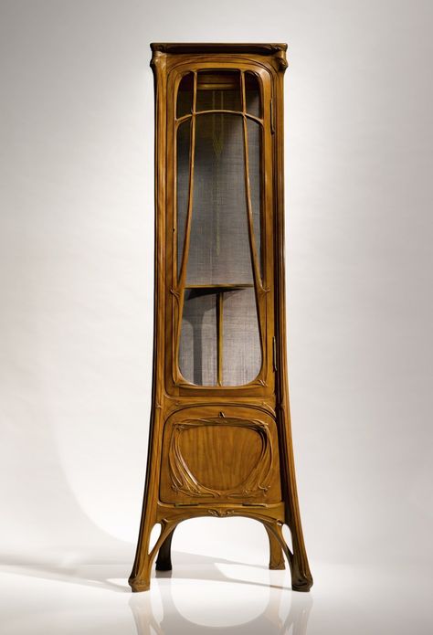 HECTOR GUIMARD | AN IMPORTANT VITRINE | Important Design | 20th Century Design | Sotheby's Barcelona Furniture, Country Hallway, Hector Guimard, Nouveau Furniture, Design Art Nouveau, Art Nouveau Furniture, Architectural Competition, Value In Art, Magcon Boys