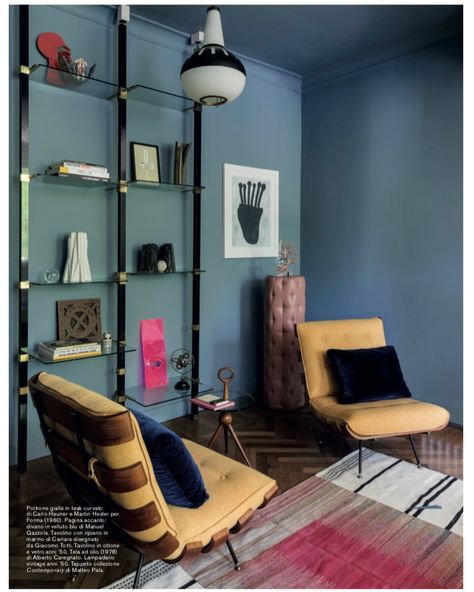 Giacomo Totti op Instagram: "Thank you @dlarepubblicamagazine for publishing my last project developed with @_andreamaino_ . Photo by @helenio_barbetta text by Sara Dal…" Colorful Apartment, Cosy Interior, Apartment Chic, Italian Interior, 21 July, Minimalist Interior Design, Interior Architect, June 21, Interior Styles