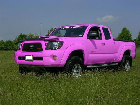 Pink Toyota Tacoma, Pink Toyota, Truck Upgrades, Toyota Tacoma 4x4, Pink Taco, Tacoma 4x4, Toyota Truck, Pink Cars, Country Gal