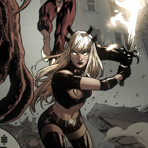 Magik - Illyana rasputin - marvel comics Majik Marvel, Magic Marvel, Magik Comic Icons, Magik Comic, Illyana Rasputin Aesthetic, Magik Xmen, Ilyana Rasputin, Marvel Magik, Magik Marvel Art