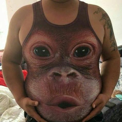 Tato 3d, Suit Tattoo, Mens Tank Tops Summer, Tank Tops Summer, Body Suit Tattoo, Monkey Print, Bad Tattoos, Mens Tank, Funny Tank Tops