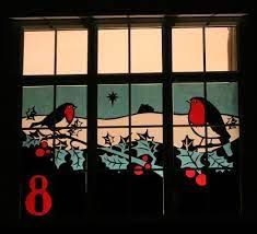 Advent Windows in South Avenue | Abingdon Blog Christmas Advent Window, Advent Window Ideas, Christmas Window Display Home, Advent Display, Advent Windows, Window Wonderland, Diy Stained Glass Window, Christmas Decs, Christmas Window Display