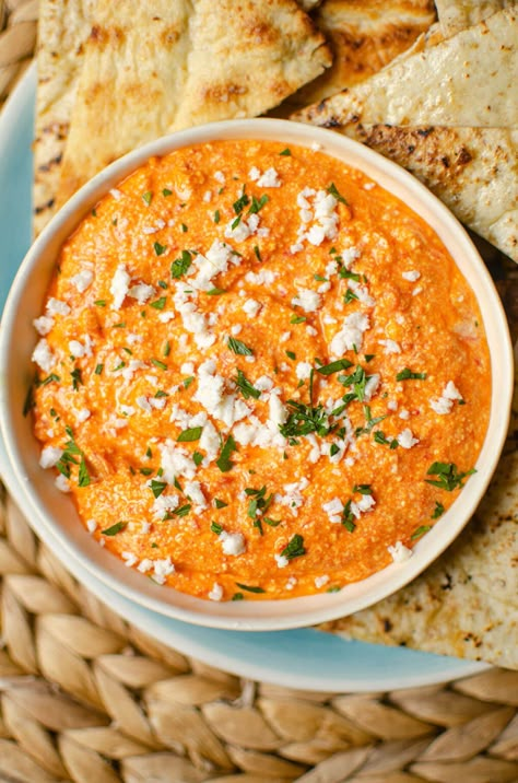 Spicy Feta Dip, Greek Eggplant Dip, Cracker Bread, Spicy Feta, Dinner Date Recipes, Red Curry Noodle Soup, Vegetarian Dip, Curry Noodle Soup, Miami Mansion