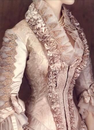 Vintage Victorian Bodice, 1890 Fashion, Charles Frederick Worth, Period Fashion, Detail Couture, House Of Worth, 19th Century Fashion, Outfit Design, Victorian Clothing