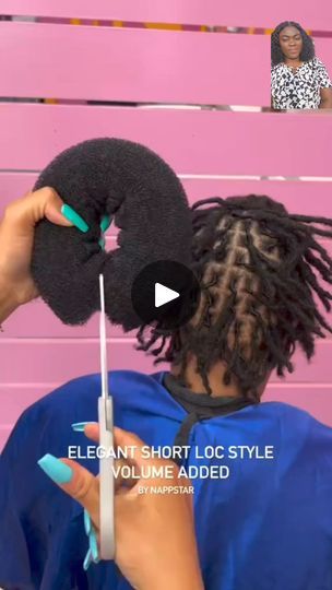 Microlocs High Bun, Styles For Short Locs For Women, Style Locs, Short Loc Styles, Knot Hairstyles, Bantu Knot Hairstyles, Bantu Knot, Short Locs, Short Locs Hairstyles