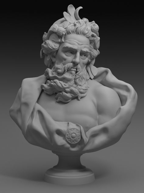 bust of neptune #AD #bust, #neptune Neptune Sculpture, Poseidon Sculpture, Neptune Statue, Poseidon Statue, Zeus Statue, Geometric Shapes Drawing, Historical Sculptures, Zeus Tattoo, Greek Paintings