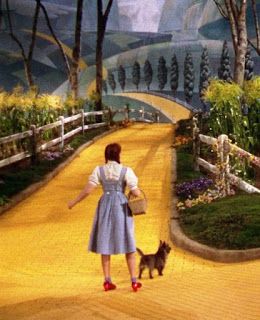 With Every Sun Comes A New Day : Follow The Yellow Brick Road Wizard Of Oz Pictures, Morgana Le Fay, Yellow Road, Color In Film, Wizard Of Oz Movie, Dorothy Wizard Of Oz, Goodbye Yellow Brick Road, Wizard Of Oz 1939, Oz Movie