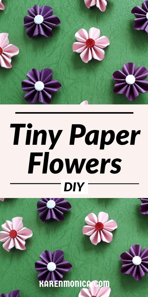 Tiny Paper Flowers, Tissue Paper Flowers Easy, Paper Projects Diy, Paper Flowers Diy Easy, Easy Paper Flowers, Diy Crafts For Adults, Paper Craft Tutorials, Cool Paper Crafts, Paper Flower Crafts