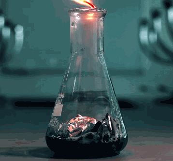 Compound Interest — fyeahscienceteachers: rudescience: Dancing Flames... Chemistry Gif, Conical Flask, Ipad Layout, Hydrochloric Acid, Ap Chemistry, Hydrogen Gas, Science Rules, Teaching Chemistry, Experiments Kids