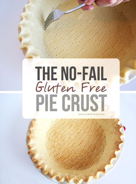 The No-Fail GLUTEN FREE Pie Crust Gluten Free Pie Crust, Pie Crust Recipe, Gluten Free Thanksgiving, Gluten Free Pie, Gluten Free Sweet, Gluten Free Sweets, Gluten Free Treats, Gluten Free Eating, Crust Recipe