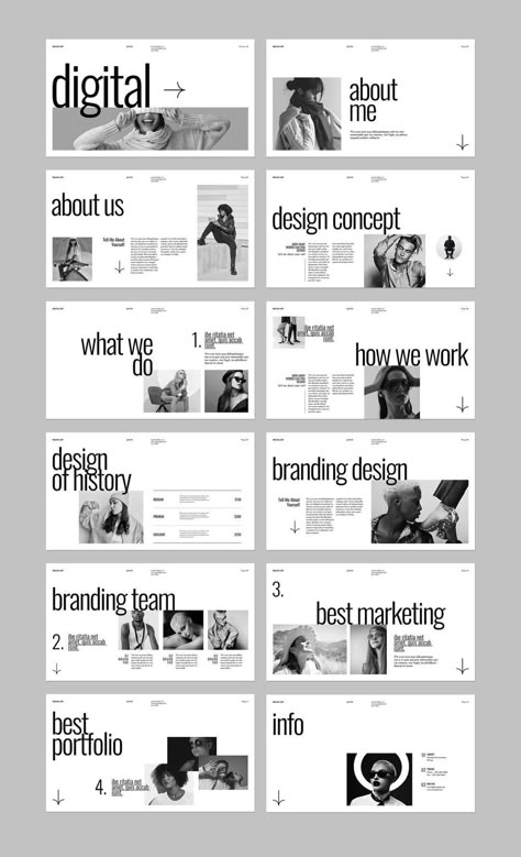 Grey Presentation Design, Clean Layout Design, Digital Presentation Design, Minimal Presentation Layout, Portfolio Design Layout Graphics, Minimal Presentation Design, Layout Presentation Design, Minimal Portfolio Design, Stats Design