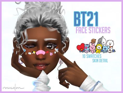 Sims 4 Afro Hair, Makeup Stickers, The Sims 4 Pc, Skin Details, Sims 4 Cc Makeup, Sims 4 Cc Skin, Sims 4 Cc Folder, Nose Shapes, Band Kid