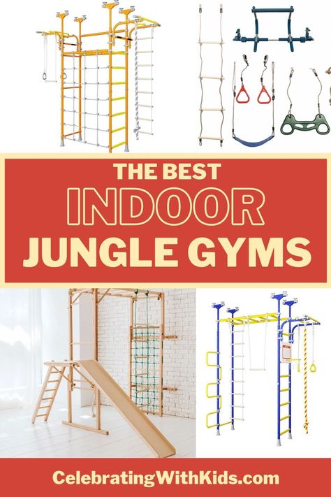 Jungle Gym Bed, Diy Indoor Jungle Gym For Kids, Indoor Monkey Bars For Kids, Indoor Jungle Gym Playroom, Sensory Gym At Home, Playroom Jungle Gym, Indoor Ninja Course For Kids, Indoor Jungle Gym Diy, Jungle Gym Playroom