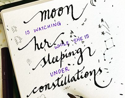 Moon Calligraphy, Calligraphy Typography, Behance Portfolio, Working On Myself, New Work, Stuff To Do, Work On, Typography, Calligraphy