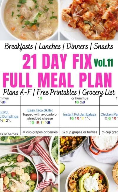 Ultimate Portion Fix Meal Plan, Portion Fix Meal Plan, Confessions Of A Fit Foodie, Feed Bag Tote, Gut Protocol, Fixate Recipes, 21 Day Fix Diet, Printable Grocery List, 21 Day Fix Meal Plan