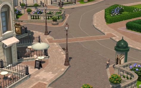 (18) LIJOUE on Tumblr: Paris World Mod Sims 4 Worlds Mod, Buy Cc Sims 4, Sims 4 Paris, Build Buy Cc, Storefront Design, Paris Inspired, Beautiful Paris, Coffee Carts, French Cafe