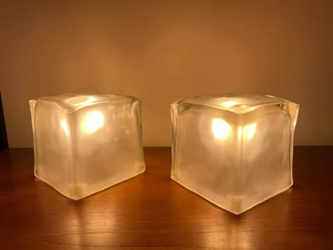 Vintage Ikea Lamp, Ikea Table Lamp, Ikea Vintage, Ikea Lamp, Cube Lamps, Glass Cube, A Level, Cube Light, Editing Tricks