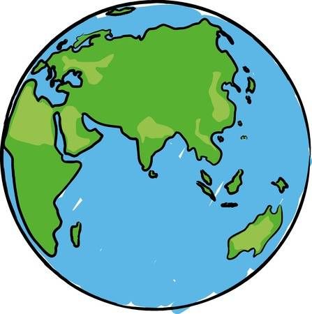 Cartoon earth globe with eurasia, africa and australia Earth Clipart, Cartoon Earth, Globe Drawing, Planet Crafts, Earth Drawings, Cartoon Picture, Globe Art, Earth Globe, Preschool Art Activities