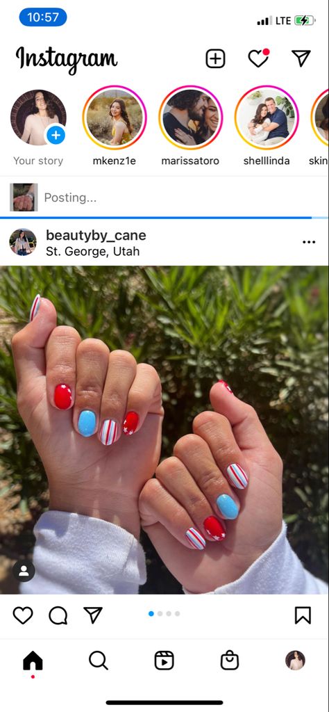 4th Of July Nail Inspo Easy, Forth Of July Nails Subtle, Western Red White And Blue Nails, Country 4th Of July Nails, Nails Patriotic, Tech Nails, Mail Inspo, 4th Nails, Disney Nail Designs