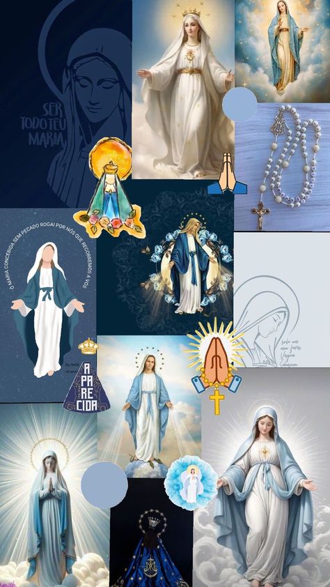 Ave Maria Wallpaper, Anima Christi, Mother Mary Pictures, Catholic Wallpaper, Home Design Decor, Mother Mary, God Is Good, Virgin Mary, Bible Journaling