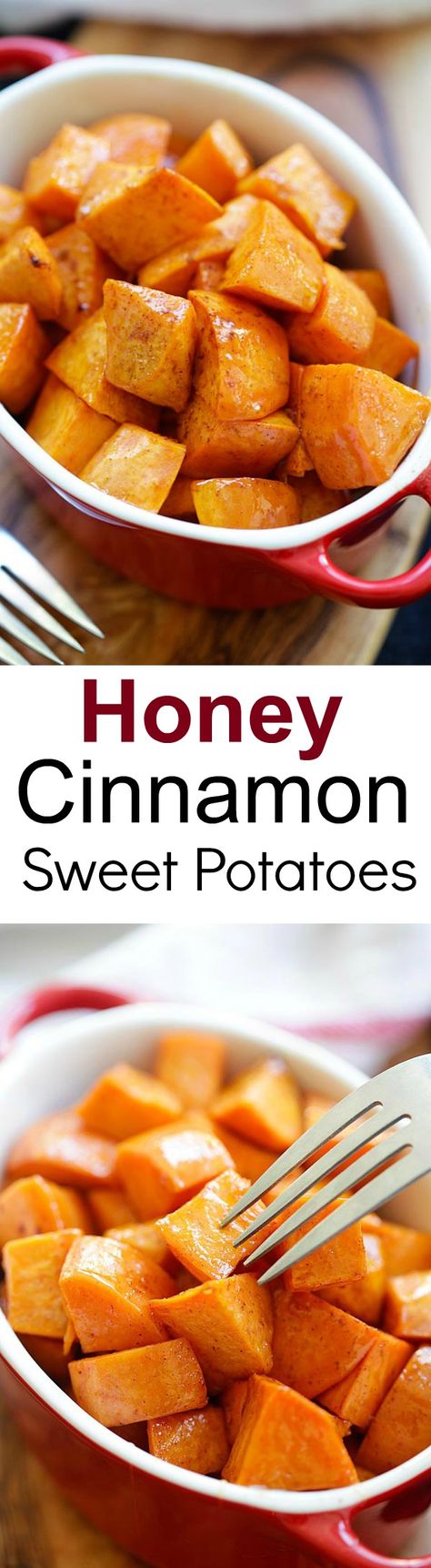 Honey Cinnamon Roasted Sweet Potatoes Cinnamon Roasted Sweet Potatoes, Cinnamon Sweet Potatoes, Diet Soup, Sweet Potato Cinnamon, Thanksgiving Side Dish, Honey Cinnamon, Fall And Thanksgiving, Thanksgiving Side, Fool Proof