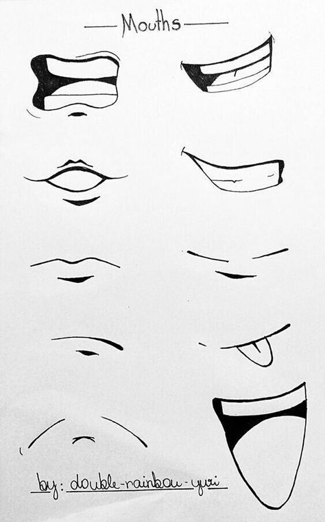 Mouth Shapes, Anime Mouth Drawing, Anime Mouth, Anime Mouths, Mouth Drawing, Drawing Tutorial Face, Body Drawing Tutorial, Manga Drawing Tutorials, Lips Drawing