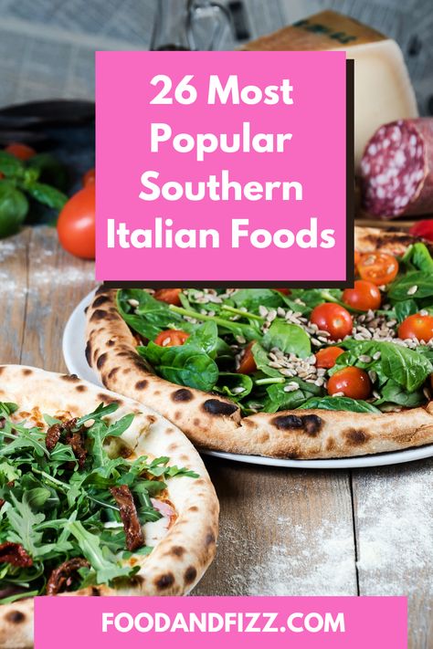 26 Most Popular Southern Italian Foods Southern Italian Food, Coastal Italian Food, Southern Italian Recipes, Sicilian Pasta, Spaghetti Alla Puttanesca, Lasagna Bolognese, Neopolitan Pizza, Lamb Skewers, Neapolitan Pizza