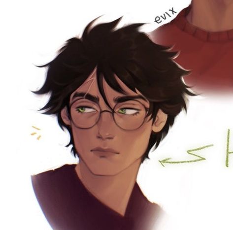 James And Harry, Harry Potter Fanart, Dark Harry, Pusheen Cute, Images Harry Potter, Fred Weasley, Harry Potter Headcannons, Harry James, Harry James Potter