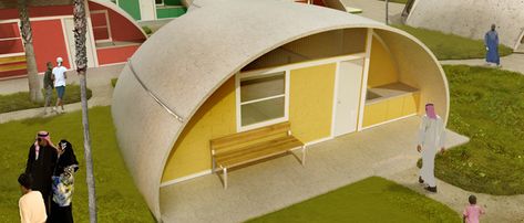 Colorful Binishell Dome Homes Made from Inflatable Concrete Cost Just $3,500 | Inhabitat - Sustainable Design Innovation, Eco Architecture, Green Building Low Cost Housing, Dome Home, Concrete Home, Dome House, Geodesic Dome, Tiny House Movement, House Made, Tiny Living, Green Building