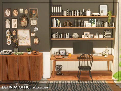 Sims 4 Office, Play Sims 4, Sims 4 House Building, The Sims 4 Packs, Play Sims, Casas The Sims 4, Sims 4 Cc Furniture, Sims 4 Build, Room Planner