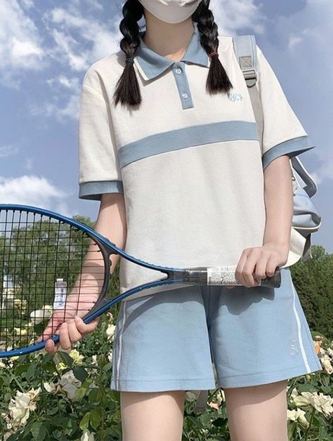 Cute Sport Outfits, Teen Guy Fashion, School Uniform Fashion, Uniform Pants, Dress Design Sketches, Easy Trendy Outfits, Sport Dress, Tennis Clothes, Kpop Fashion Outfits