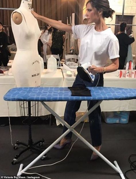 Victoria Beckham shares adorable throwback photo that showed her ironing as a child | Daily Mail Online Fashion Major, Fashion Dream Job, Fashion Designer Studio, Fashion Jobs, Career Fashion, Fashion Design Dress, Future Lifestyle, Outfit Trends, Student Fashion