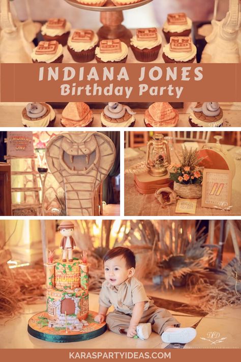 Indian Jones Birthday Party, Indians Jones Birthday Party, Indiana Jones Birthday Cake, Indiana Jones Party Food, Indiana Jones Party Ideas, Indiana Jones Theme Party, Indiana Jones Cake, Indiana Jones Birthday, Indiana Jones Birthday Party