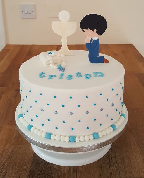 1st Holy Communion Cake, Holy Communion Cake Boy, Holy Communion Cake, Holy Communion Cakes, Cake Boy, Communion Cakes, Baptism Cake, Cakes For Boys, Holy Communion