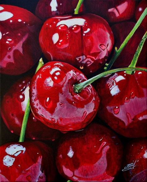 Cherry, Fine Art, Red, Art