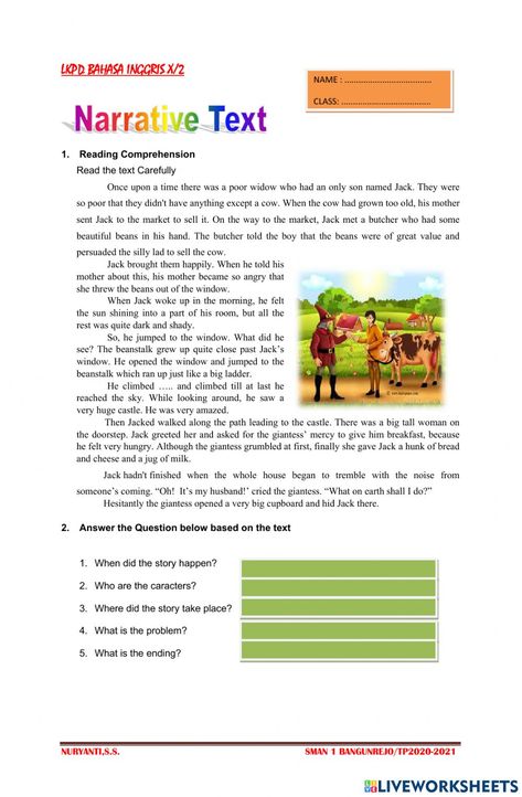 Narrative Text Worksheet, Narrative Text, Simple Past Tense, Sixth Grade, Magic Book, Flower Phone Wallpaper, School Subjects, Online Workouts, Worksheets For Kids