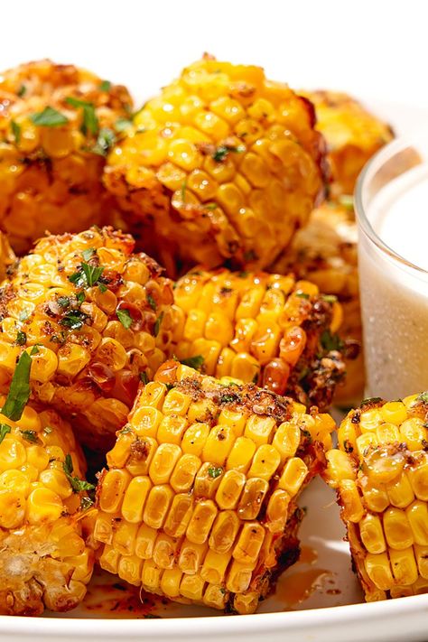 Copycat Wingstop Cajun Corn Air Fryer Cajun Corn, Wingstop Corn Recipe Air Fryer, Wing Stop Corn Recipe Air Fryer, Wing Stop Cajun Corn Recipe, Wingstop Corn Recipe, Wing Stop Corn Recipe, Cajun Corn Recipe, Cajun Corn On The Cob, Cajun Fried Corn