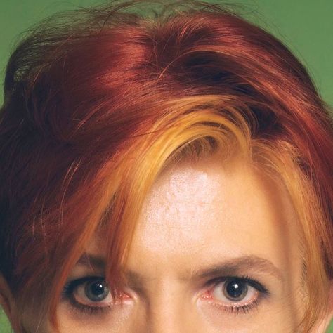 Athina Bowie on Instagram: "Keep your 'lectric eye on me, babe 💫💖💫 📸 by Steve Schapiro #davidbowie #bowie #BowieForever #rockphotography #musiclovers #instagood #instagram #rock #instalike #smile #music #musicgod #LegendsOnly #athinabowie #pictureoftheday #photooftheday #fashion #art #style #mensfashion #makeupartist #quote #love #rockstar #instadaily #look #portraitphotography #model #ДэвидБоуи #デヴィッドボウイ" David Bowie Eyes, David Bowie Makeup, Bowie Eyes, Flame Hair, Rock Photography, Living In London, Quote Love, Normal Hair, Orange Hair