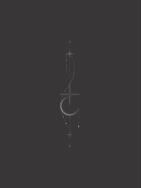 Spine Tattoos Constellation, Lunar Tattoo Design, Sowilo Rune Tattoo, Astronomy Tattoo Minimalist, Celestial Sternum Tattoo, Moon And Stars Line Art, Starseed Tattoo, Celestial Spine Tattoo, Moon Spine Tattoo