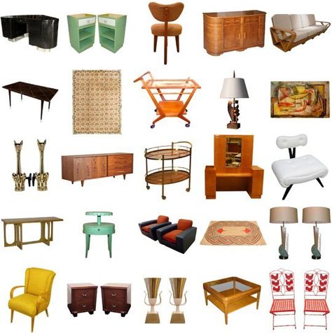 American Style Through the Decades: The Forties — American Style | Apartment Therapy -- A snapshot of Forties design. 1940s Interior Design, 1940s Furniture, 1940s Home Decor, 1940s Interior, 1940s Decor, Blithe Spirit, 1940s Home, Through The Decades, Retro Home Decor